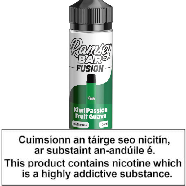 Ramsey Bar Fusion Kiwi Passionfruit Guava 0mg Ramsey Bar Fusion Kiwi Passionfruit Guava 0mg
